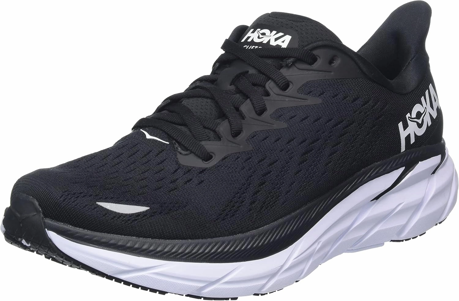 Leather HOKA ONE ONE Men's Clifton 8 Running Shoes, 0