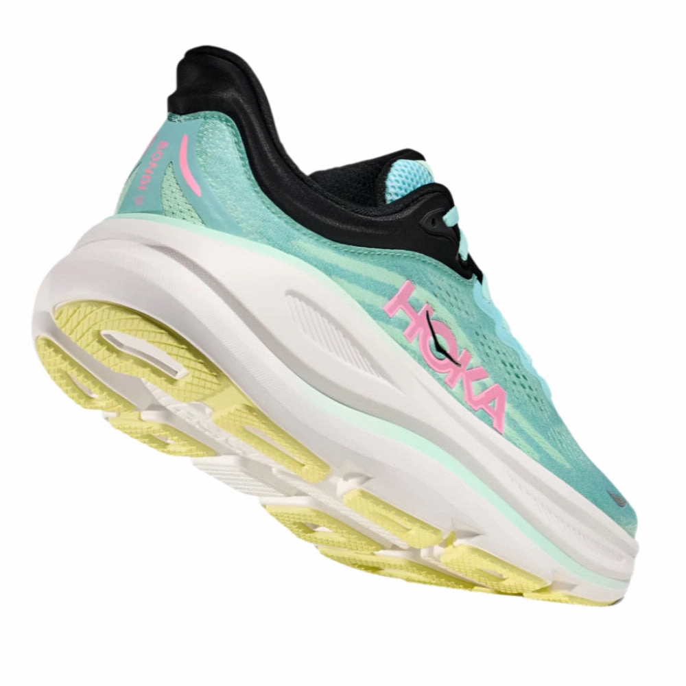Hoka Women's Bondi 9 Blue Spark / Mint Fluorite Wide Prague