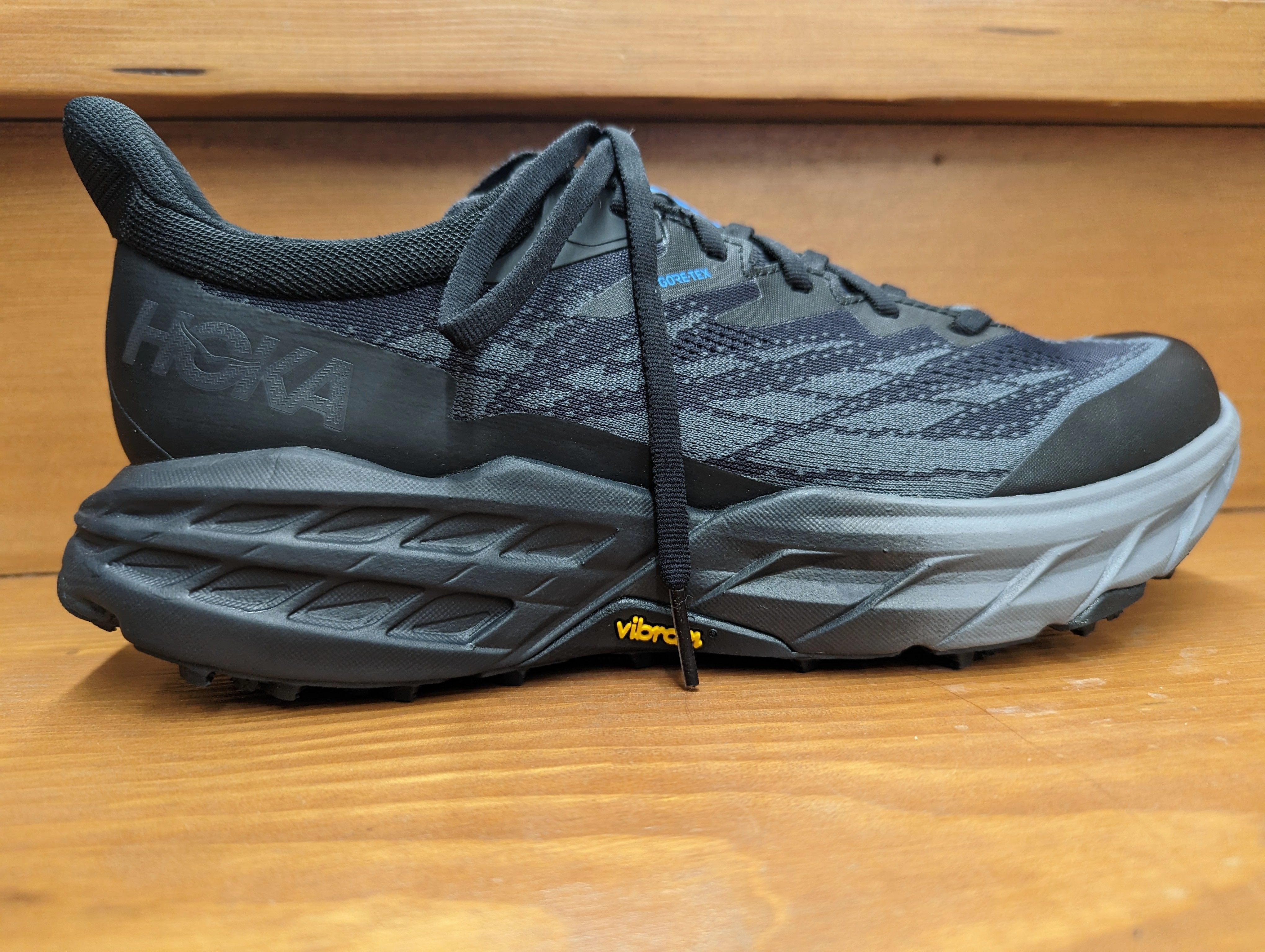 Hoka Speedgoat 5 GTX Black/Black 1127912 BBLC Shoes Oman