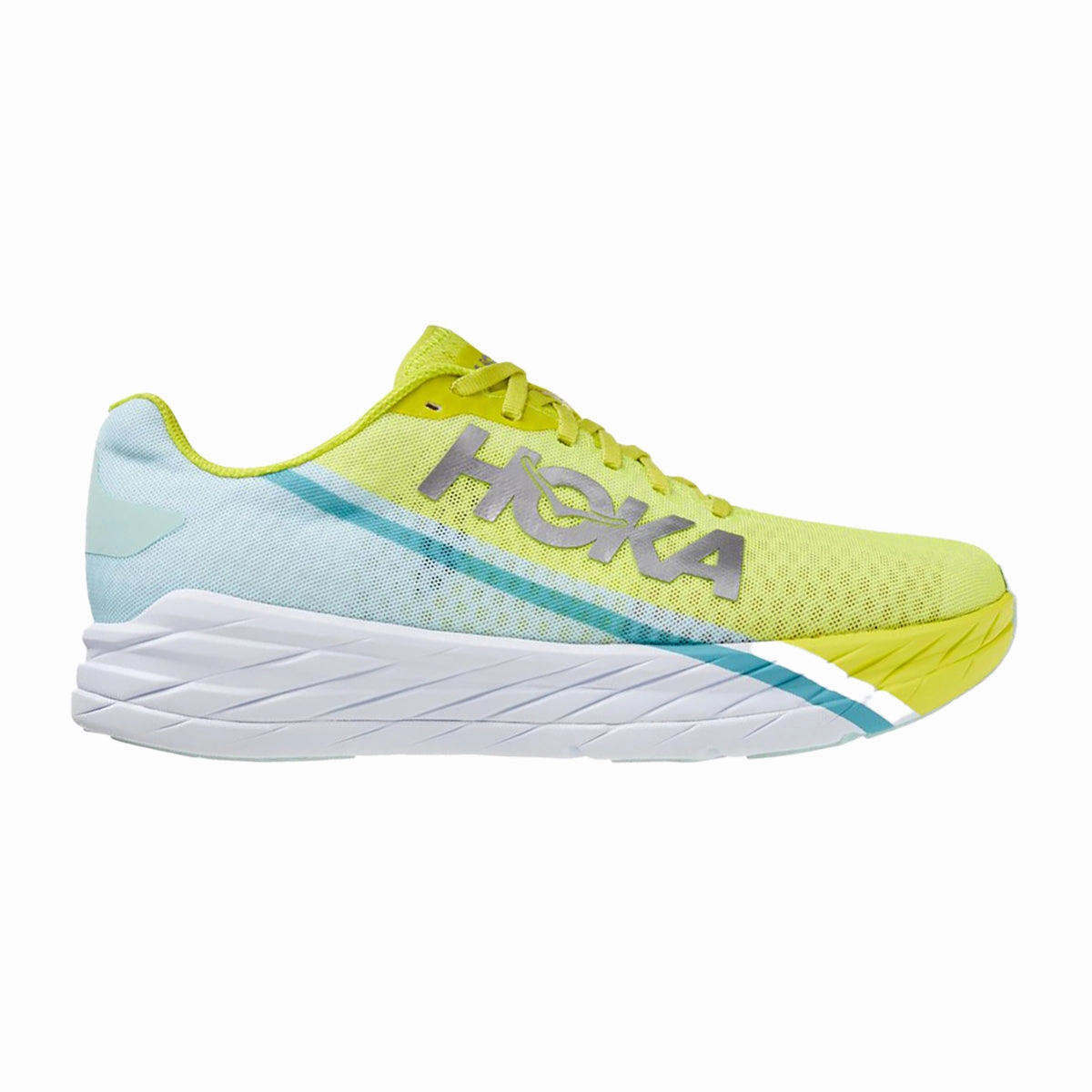 Men's Hoka Rocket X, Blue Glass/ Evening Primrose, 9 D Medium Shoes 8