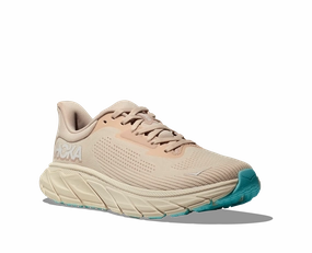 Flat Wide Toe Shoes Hoka Womens Arahi 7 Wide - Vanilla / Cream (1147890-VRM)
