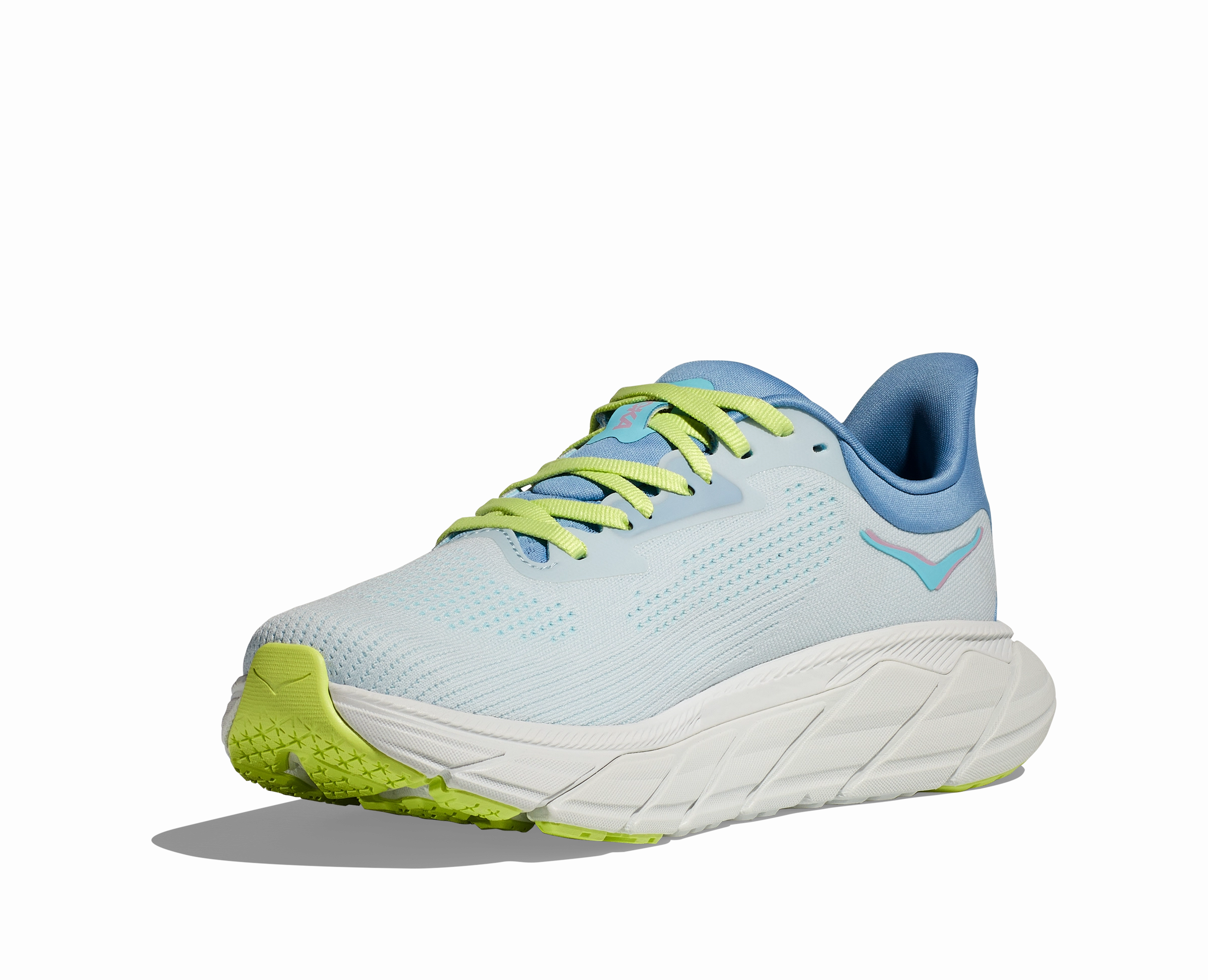 Hoka Womens Arahi 7 Wide- Illusion/Dusk (1147890-ISK) Silver Sparkly Flat Shoes