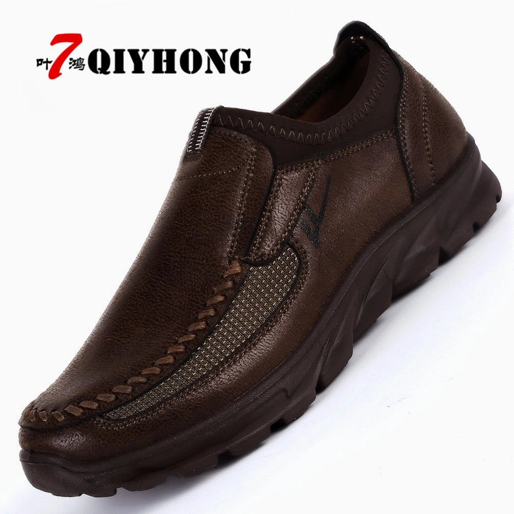 Flat Trainer Shoes Hot Sale Winter Shoes Men Slip-On Breathable Soft-Soled Fashion Casual Light Flat Men'S Loafers Luxury Brand Flats Male Shoe