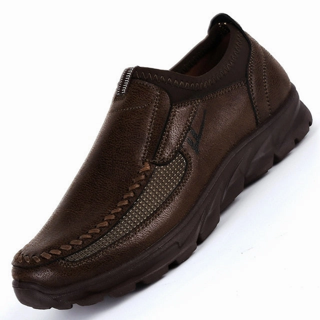 Sensible Flat Shoes Hot Sale Winter Shoes Men Slip-On Breathable Soft-Soled Fashion Casual Light Flat Men'S Loafers Luxury Brand Flats Male Shoe