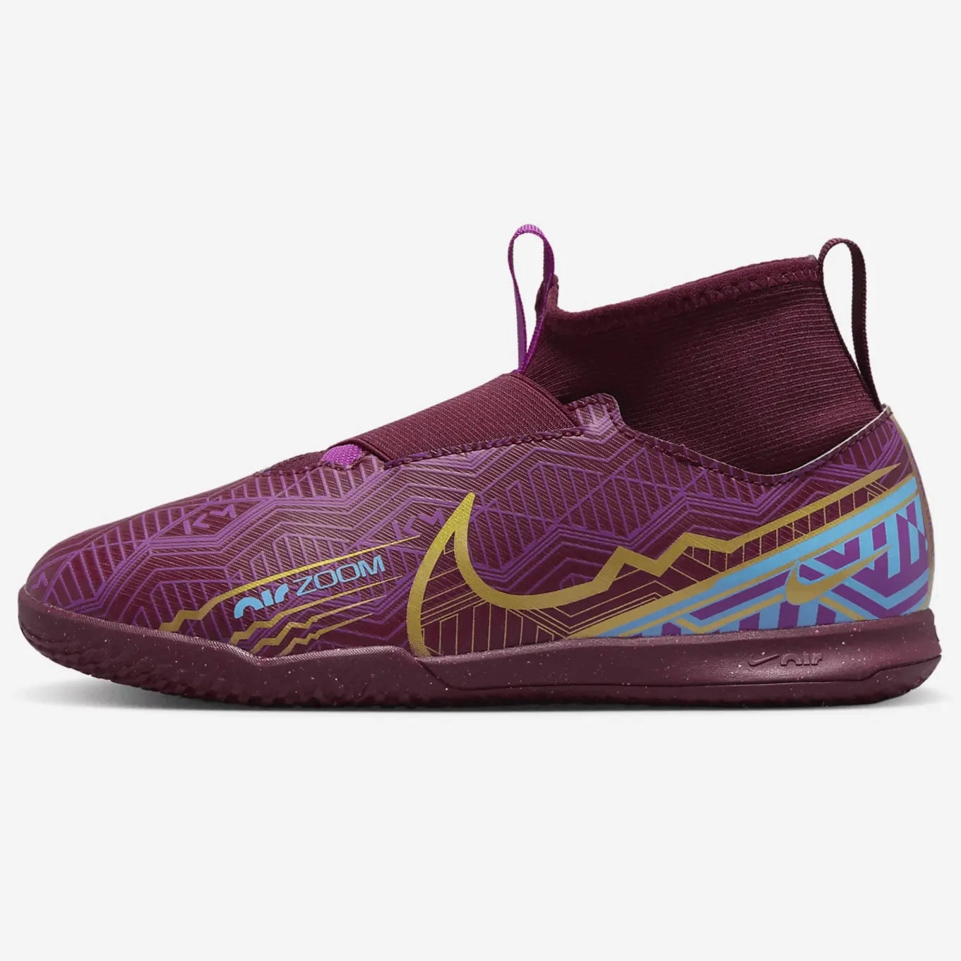 Nike Shoes Foamposite Nike Jr Zoom Superfly 9 Academy KM Indoor - Dark Beetroot-Gold