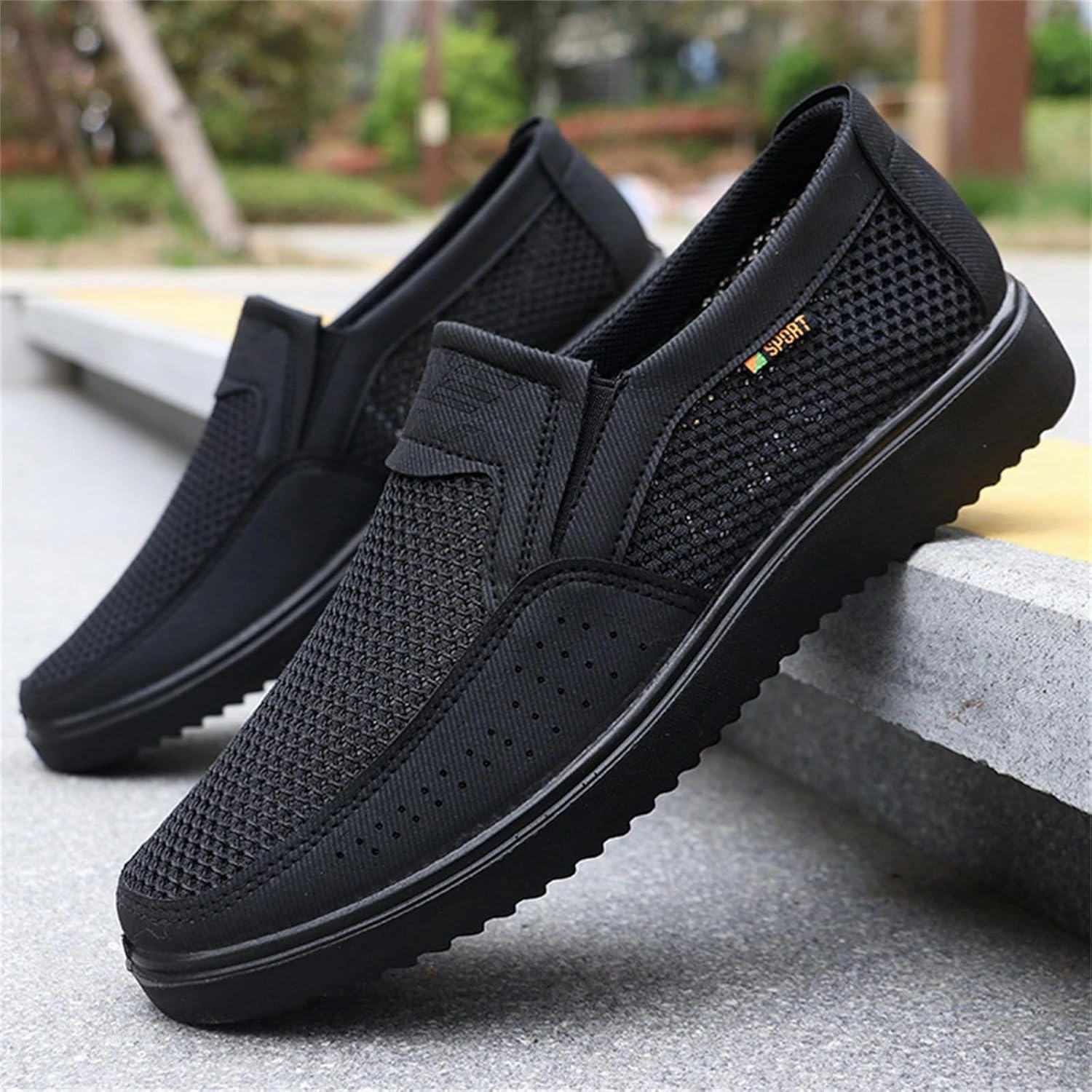 Mens Mesh Loafer Casual Shoes Comfort Lightweight Breathable Driving Sport Travel Walking Shoes for Adult Male Casual Comfort