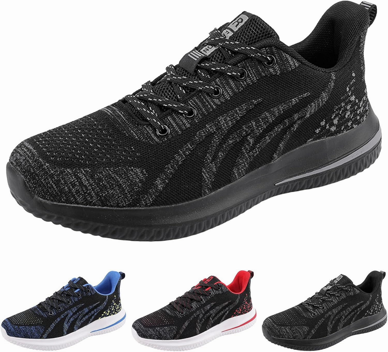 Vitality Running Shoes Discount IWIHMIV Men's Breathable Tennis Shoe Lightweight Walking Shoes Thick Bottom Soft Sole Non Slip Running Shoes