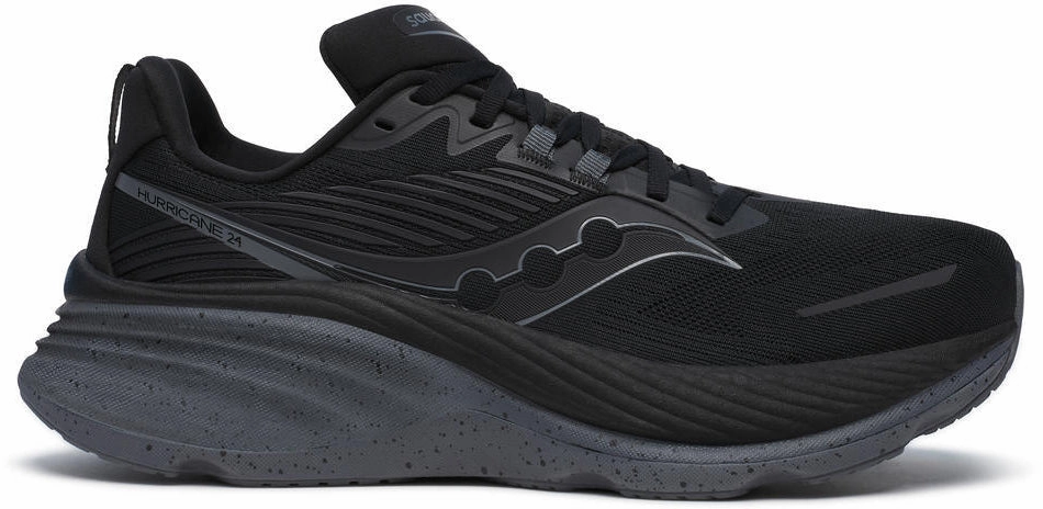 Saucony Hurricane 24 Mens Running Shoes - Black Running Shoes Olympics 2024