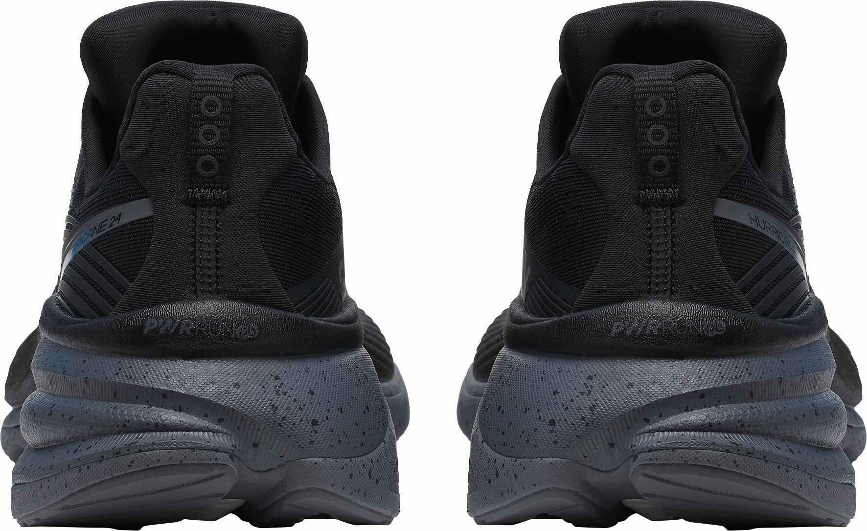 Saucony Hurricane 24 Mens Running Shoes - Black Wide Trail Running Shoes