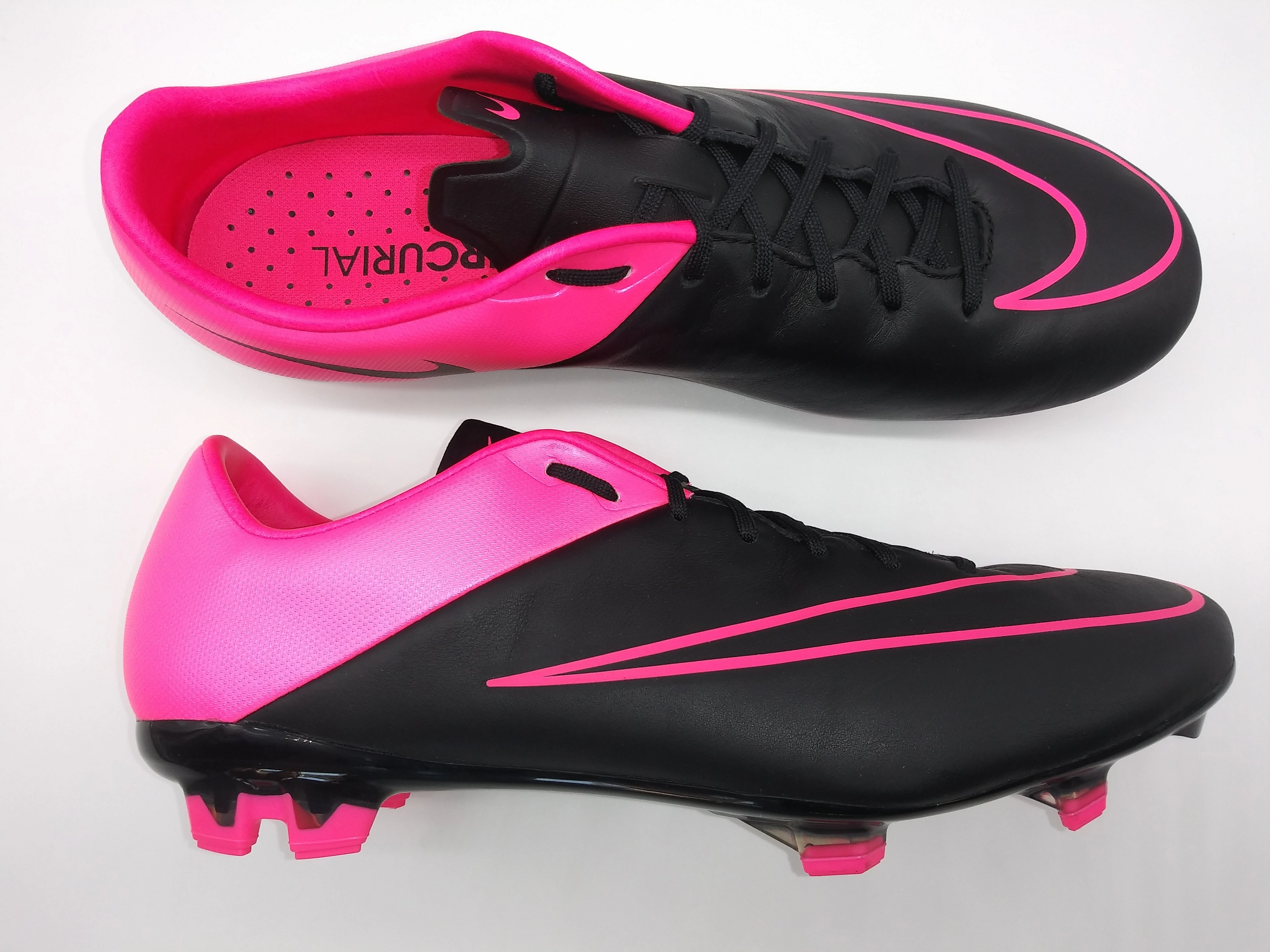 Sb Nike Shoes Nike Mercurial Veloce II Leather FG Black Pink