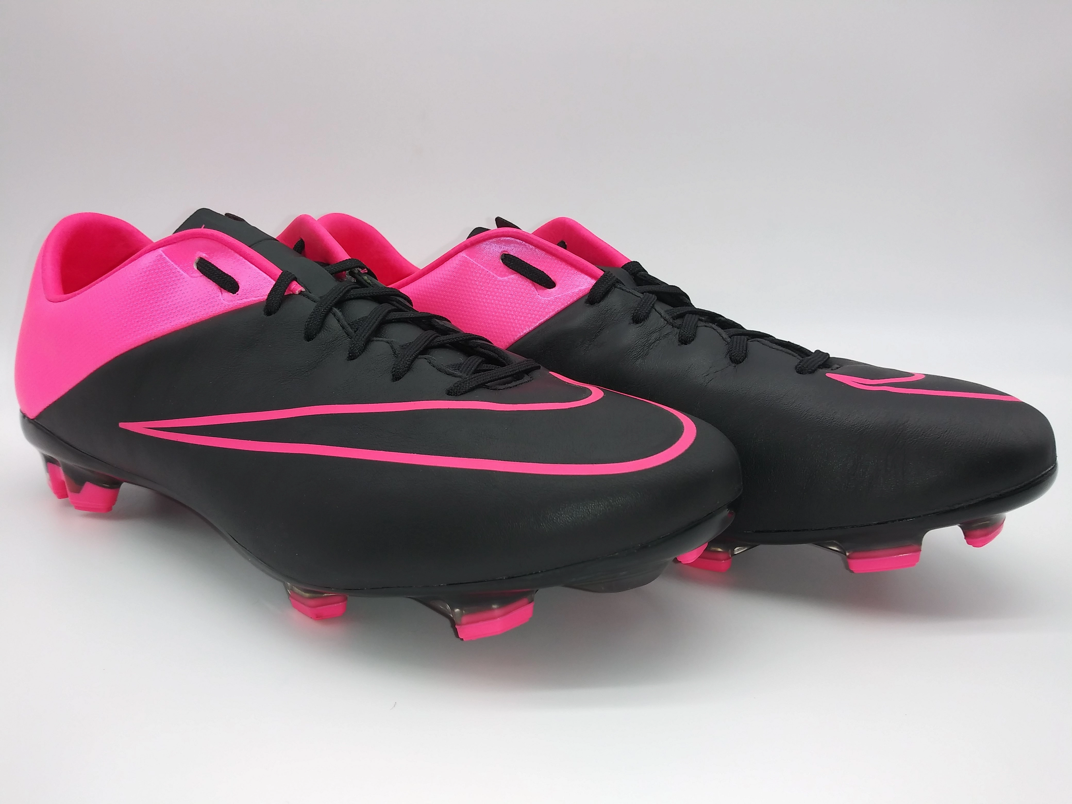 Eric Koston Nike Shoes Nike Mercurial Veloce II Leather FG Black Pink