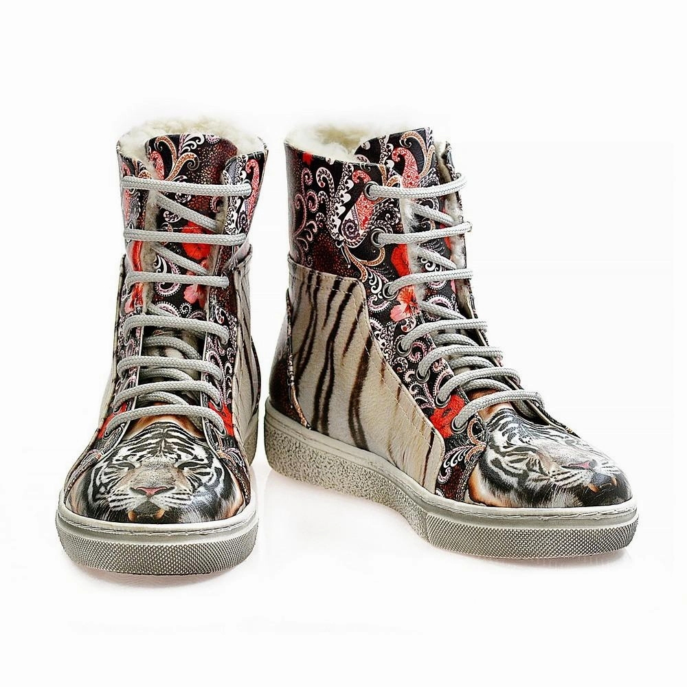 Bamboo Boots Tiger Short Boots WJAS122