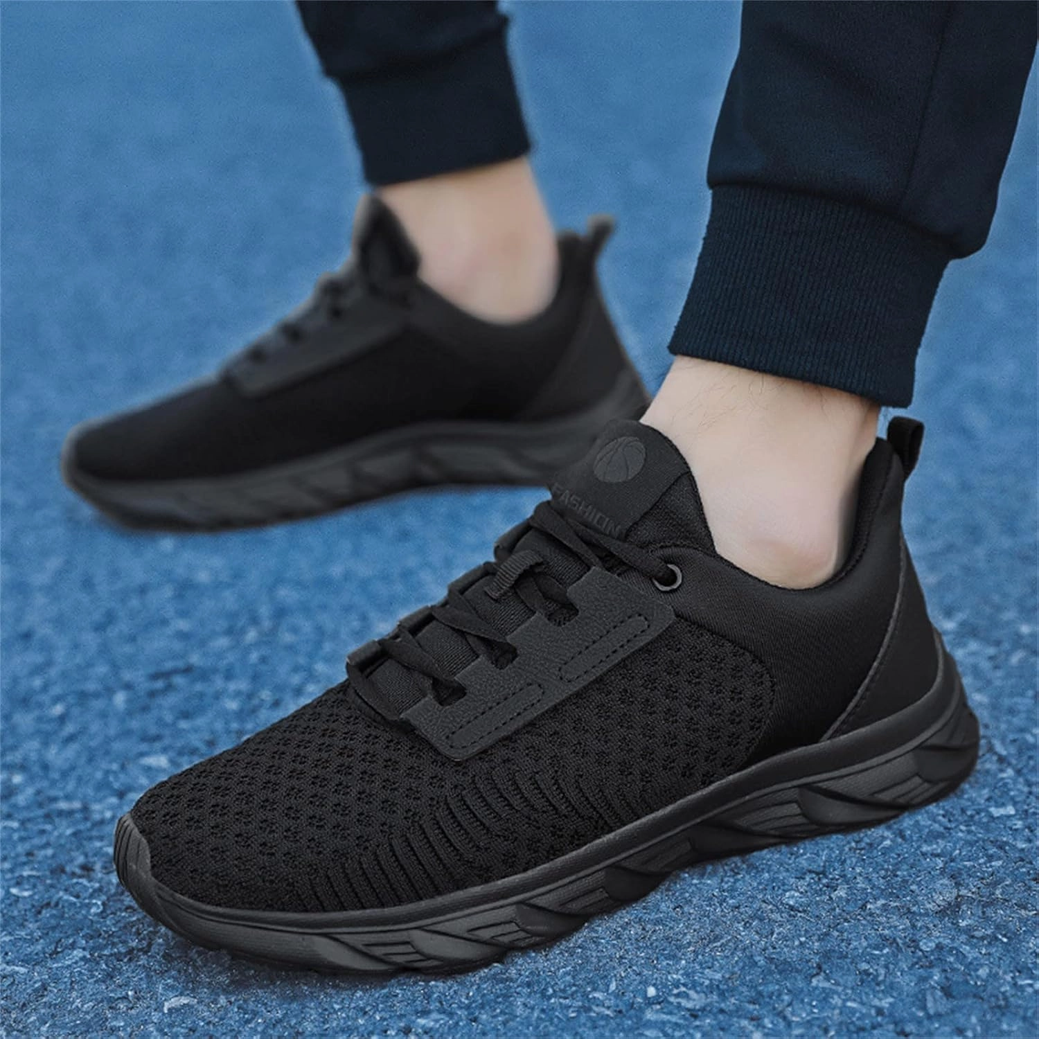 Long Distance Run Shoes IWIHMIV Men Casual Athletic Tennis Shoes Fashion Sport Running Shoes Comfort Walking Shoes for Men Outdoor Running Shoes