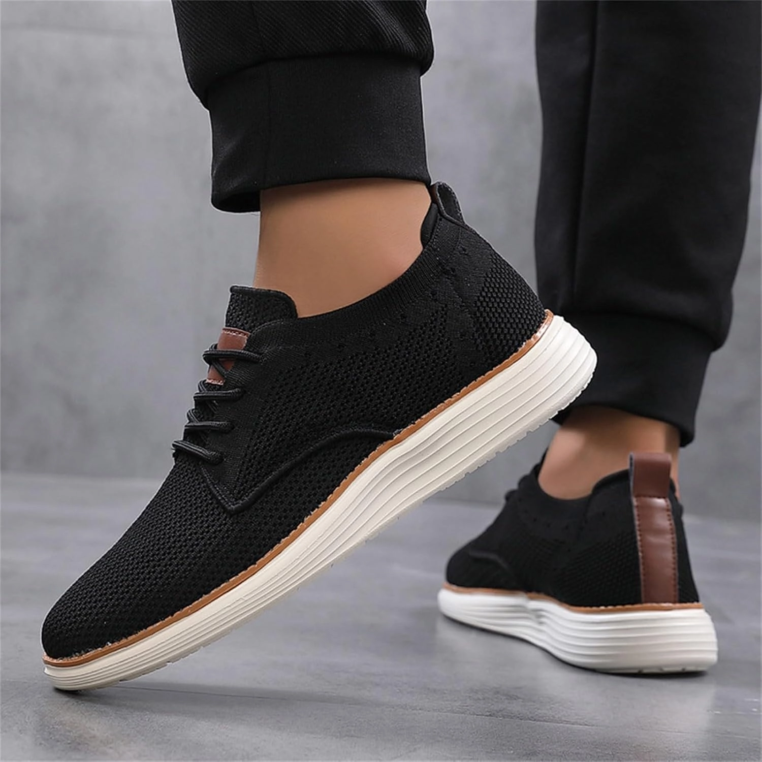 IWIHMIV Men's Shoes Athletic Men Walking Shoes Men Sport Shoes Men's Running Shoes Tennis Sneakers Breathable Non Slip Shoes Wide Size Running Shoes