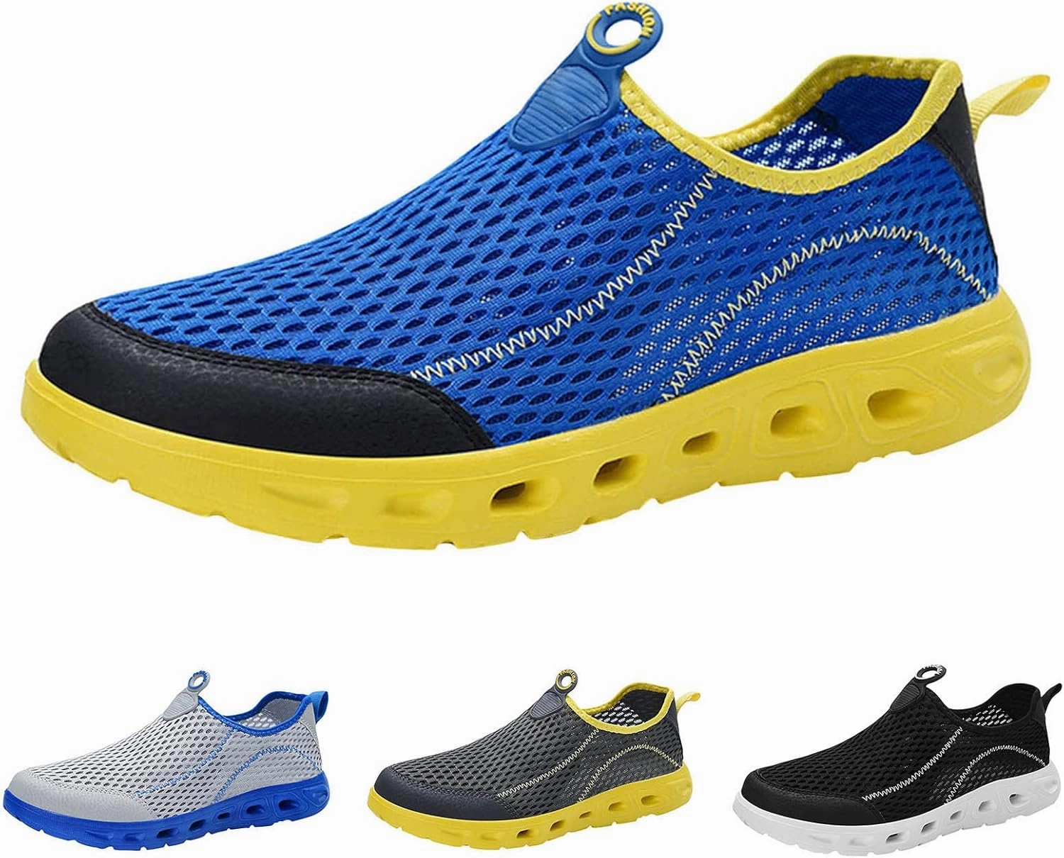 IWIHMIV Men's Walking Shoes Men's Running Shoes Casual Slip on Tennis Sneakers Lightweight Breathable Workout Sports Shoes Sneakers 10.5 Wide