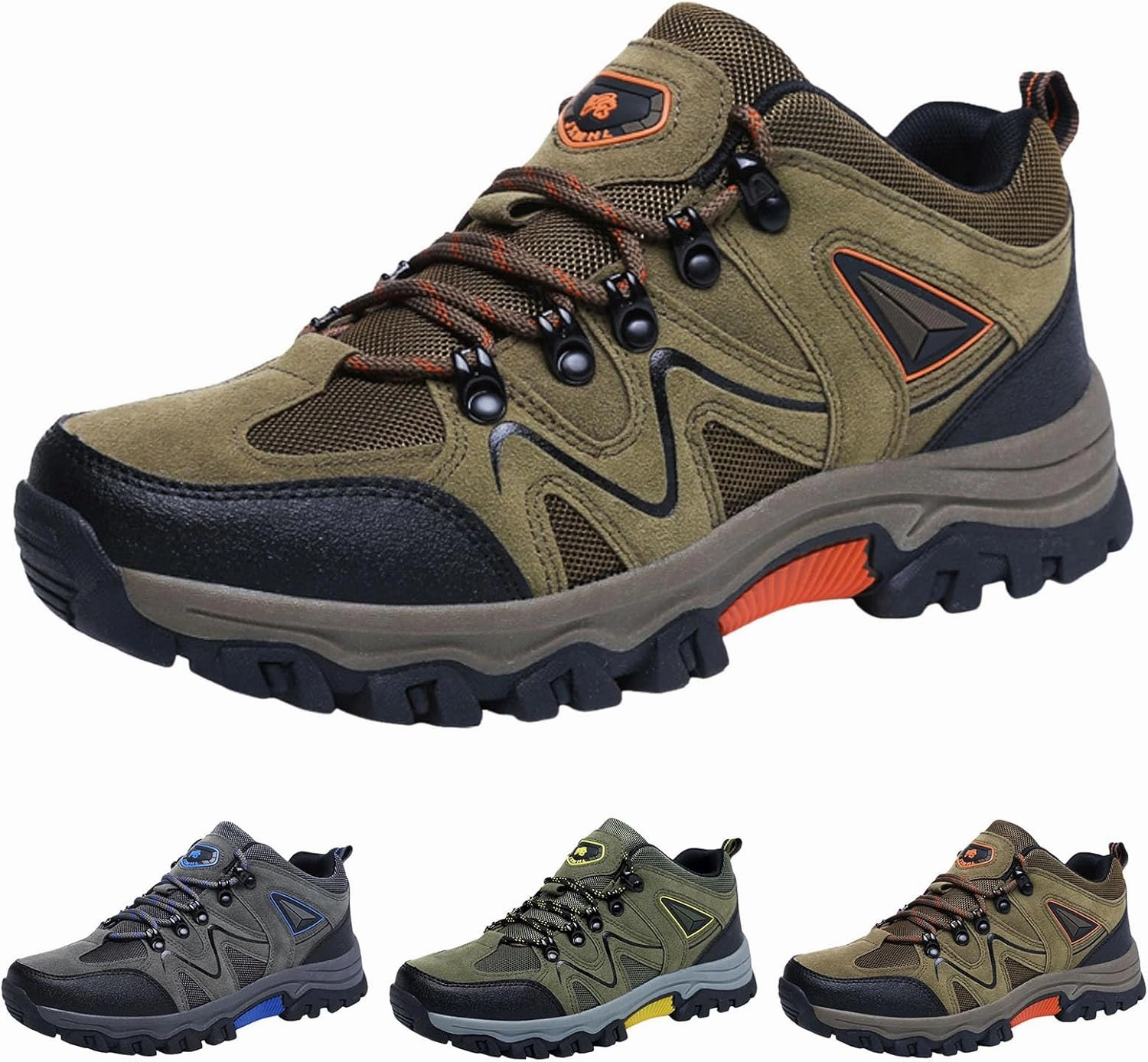 IWIHMIV Mens Athletic Shoes Hiking Sneakers for Men Slip on Walking Shoes Non Slip Breathable Lightweight Tennis Running Shoes Nobull Running Shoes