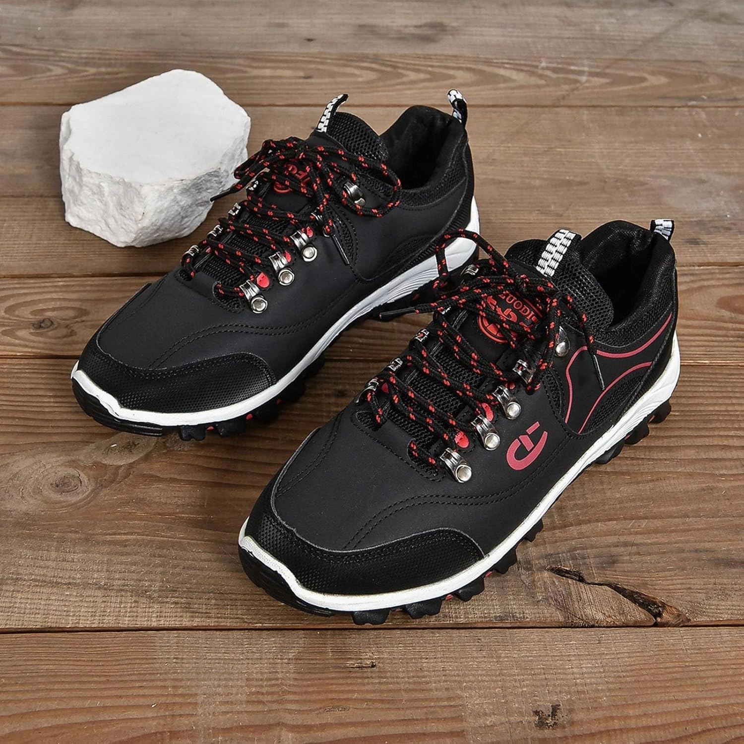 IWIHMIV Mens Athletic Shoes Hiking Sneakers for Men Slip on Walking Shoes Non Slip Breathable Lightweight Tennis Running Shoes Vapor Running Shoes