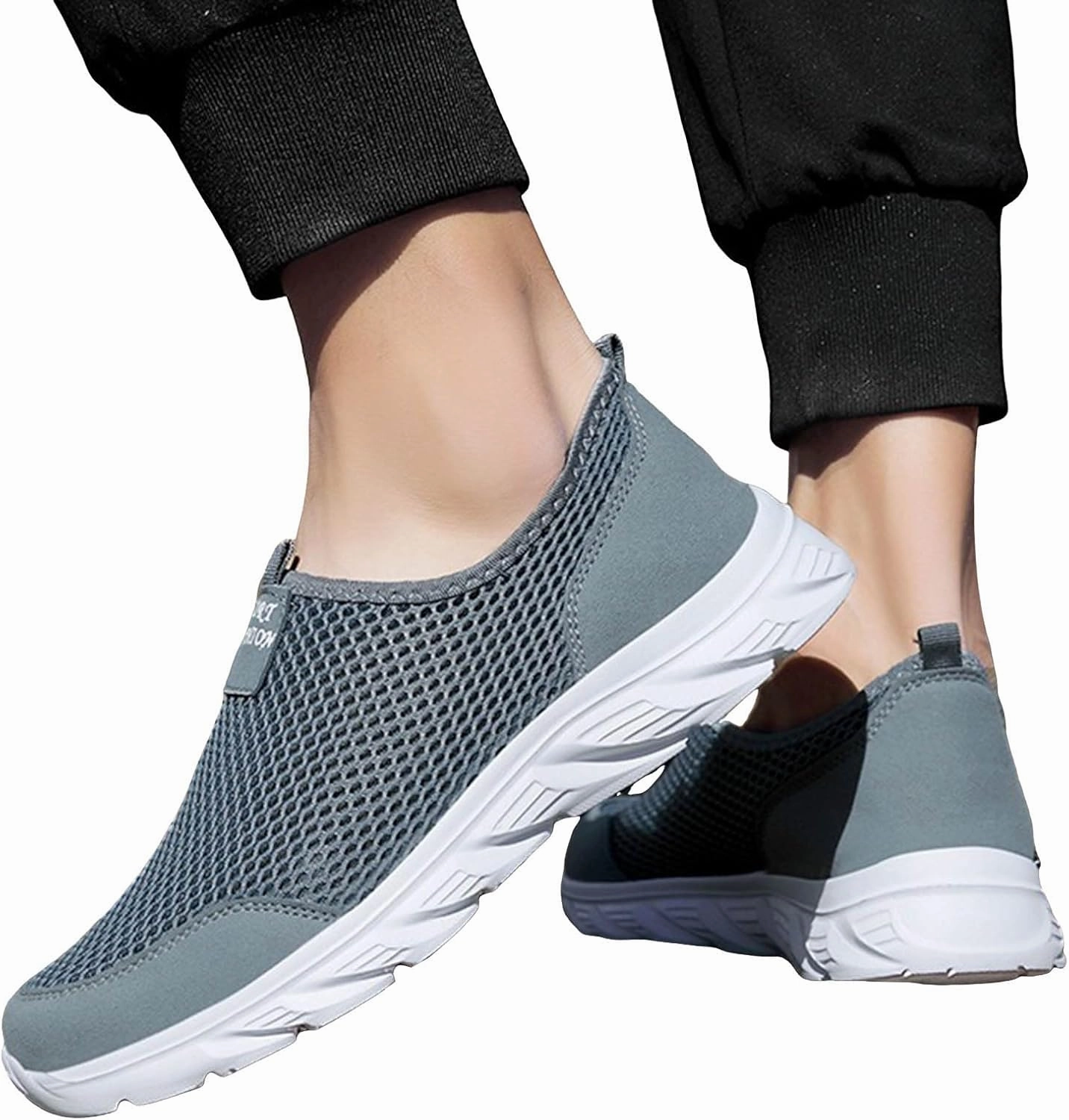 Running Shoes For Large IWIHMIV Mens Running Sneakers Mens Tennis Walking Shoes Casual Breathable Sneakers Comfort Non Slip Sport Athletic Shoes