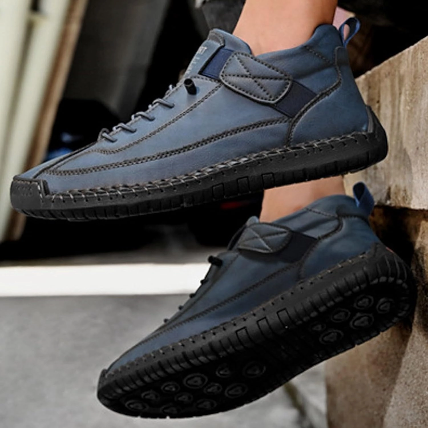 Running Shoes Black Friday IWIHMIV Mens Slip On Shoes Men's Walking Running Tennis Shoes Athletic Casual Comfortable Sneakers Walking Shoes for Men