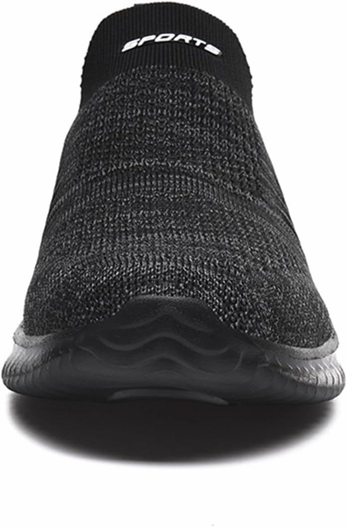 Qc Running Shoes IWIHMIV Mens Slip On Sneakers Mens Athletic Running Tennis Shoes Lightweight Breathable Comfortable Sport Walking Sneakers