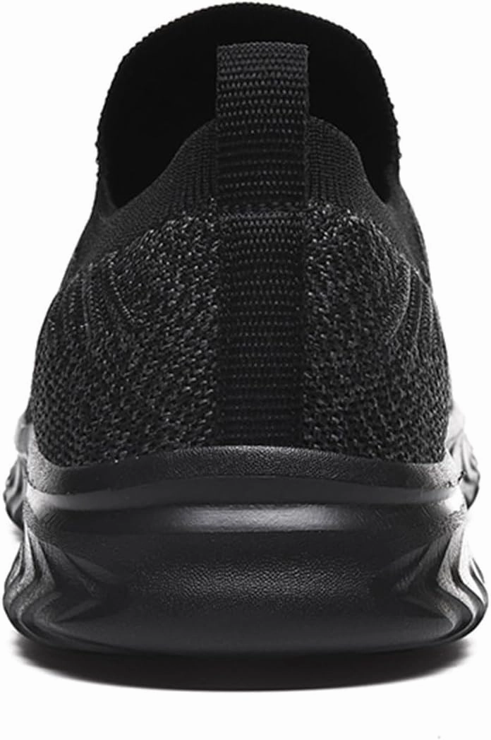 IWIHMIV Mens Slip On Sneakers Mens Athletic Running Tennis Shoes Lightweight Breathable Comfortable Sport Walking Sneakers Running With Flat Feet