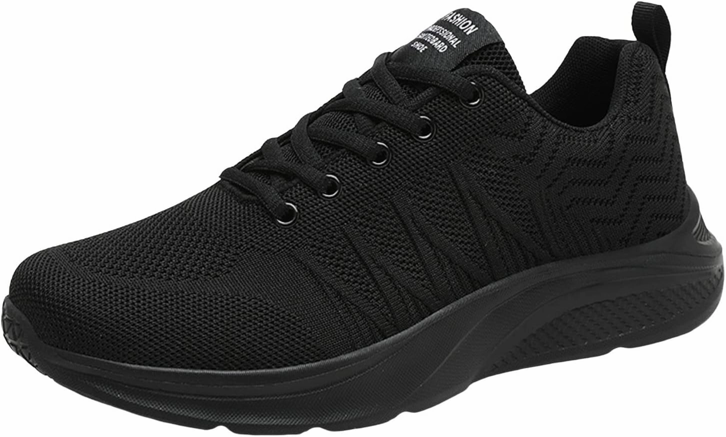 Street Running Shoes IWIHMIV Mens Slip-on Tennis Shoes Non Slip Solid Color Walking Running Lightweight Breathable Casual Work Shoes