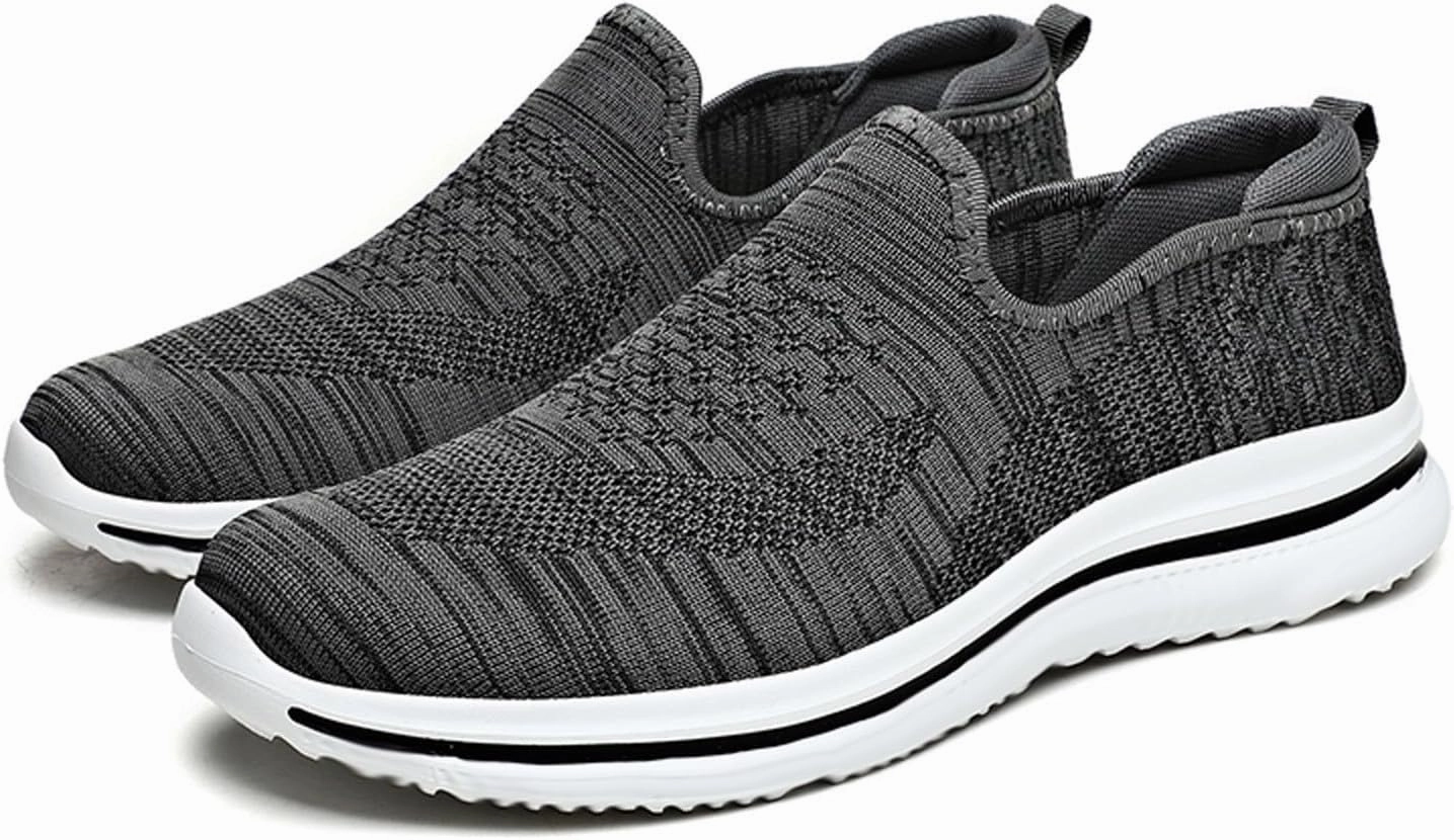 IWIHMIV Mens Tennis Shoes Sport Shoes for Men Mens Slip On Shoes Walking Shoes for Men Lightweight Casual Sneakers Shoes Running Shoes For Ankle Problems
