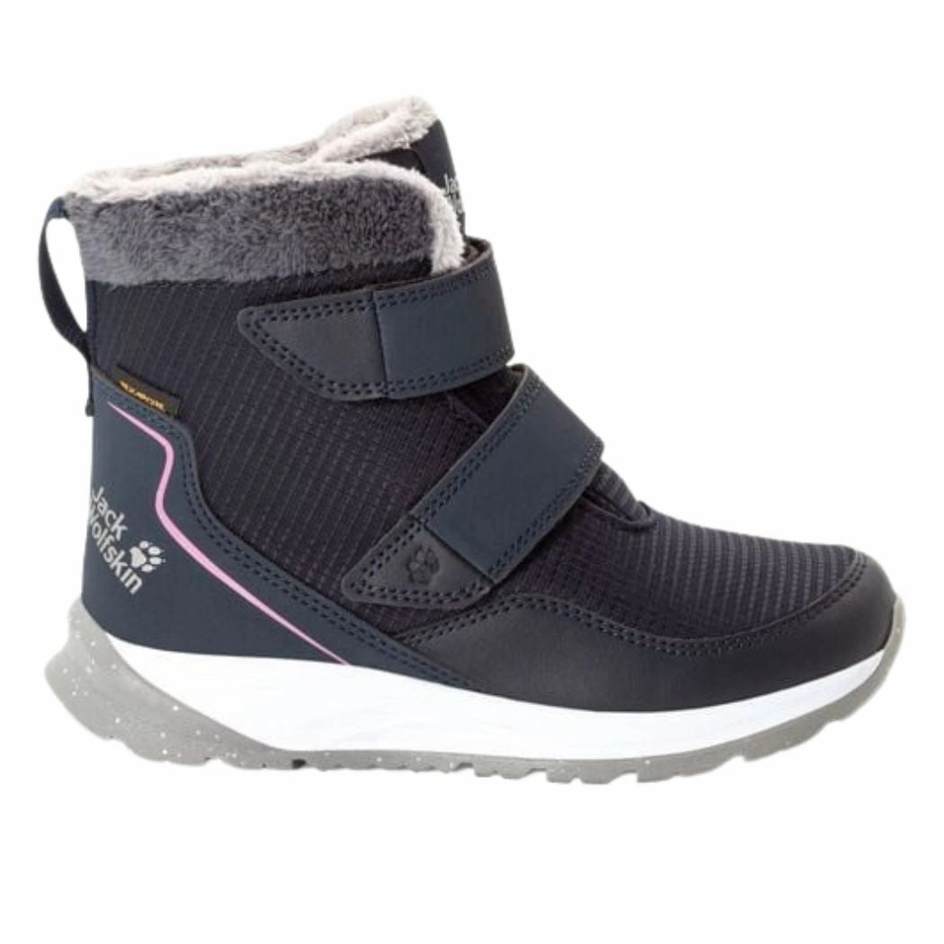 jack wolfskin Polar Wolf Texapore Mid VC Kids Waterproof Winter Boots Memory Foam Waterproof Shoes