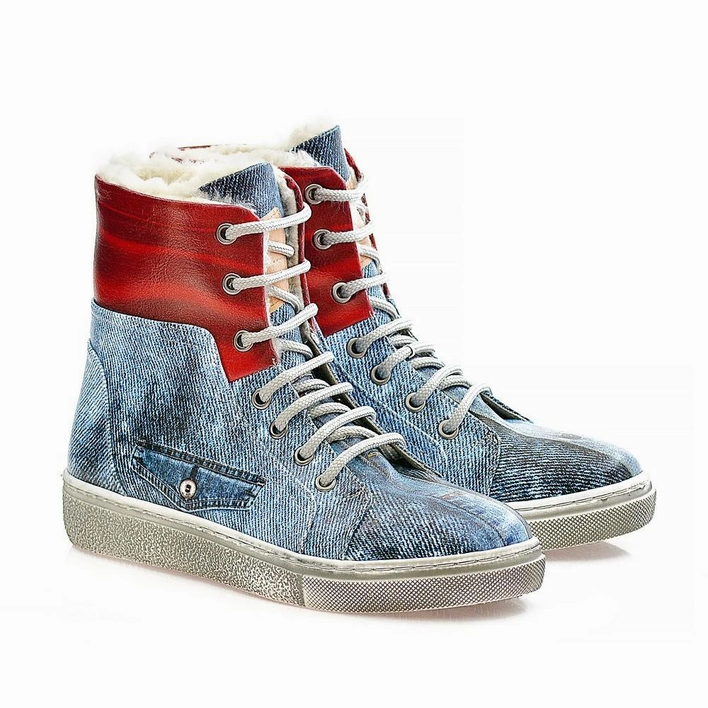 Jean Short Boots WJAS114 Balenciaga Boots