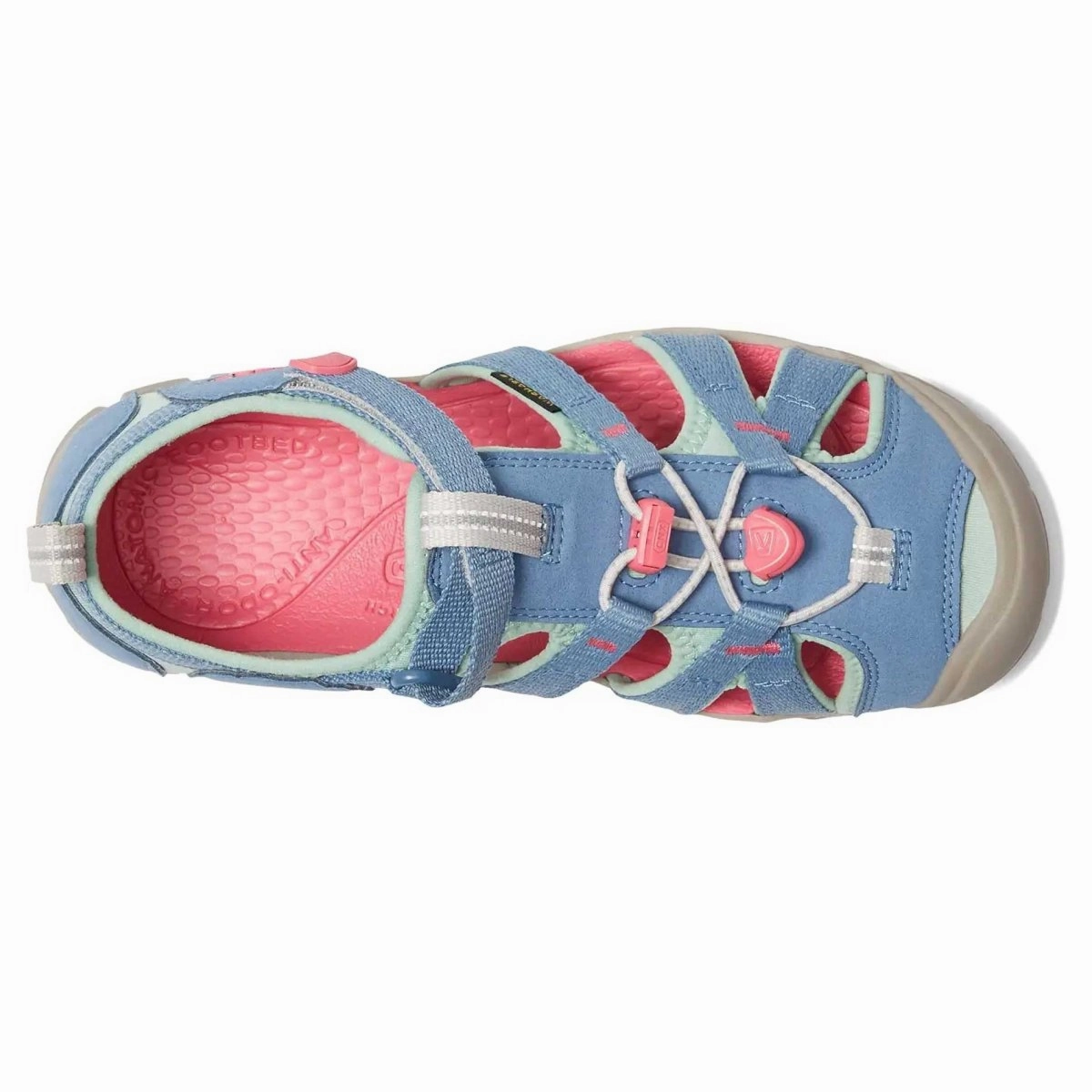 Rouge Shoes Flats Keen Kid's (Grade School) Seacamp II CNX Coronet Blue/Pink