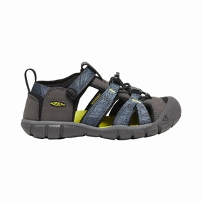 Keen Kid's (Grade School) Seacamp II CNX Magnet Print/Evening Primrose Pedal Mountain Bike Shoes