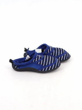 Kid's Boy Graphic Printed Striped Water Shoes,Dark Blue Comfortable Home Slippers