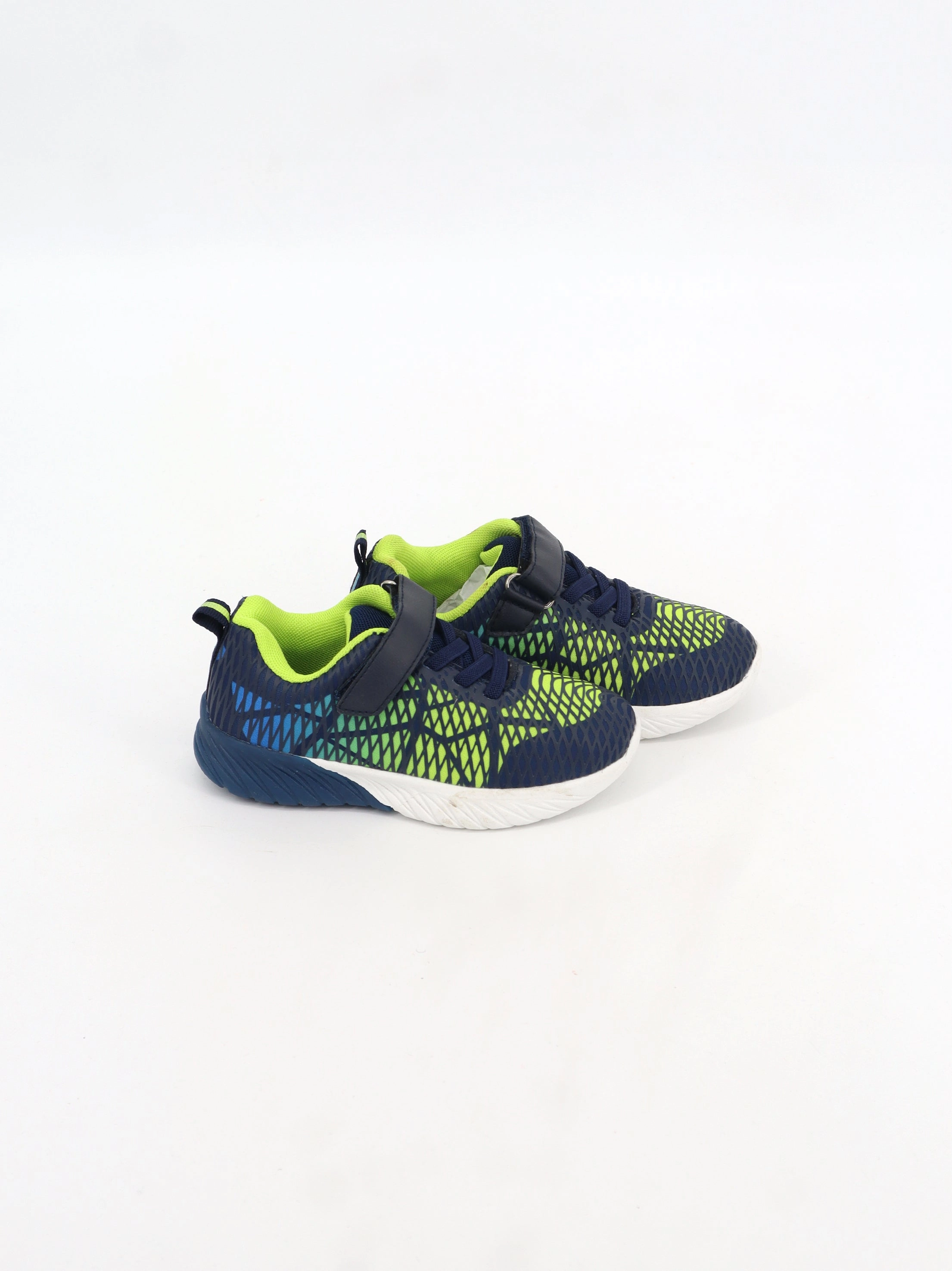 Kid's Boy Textured Sneakers,Navy/Light Green Roos Sneakers