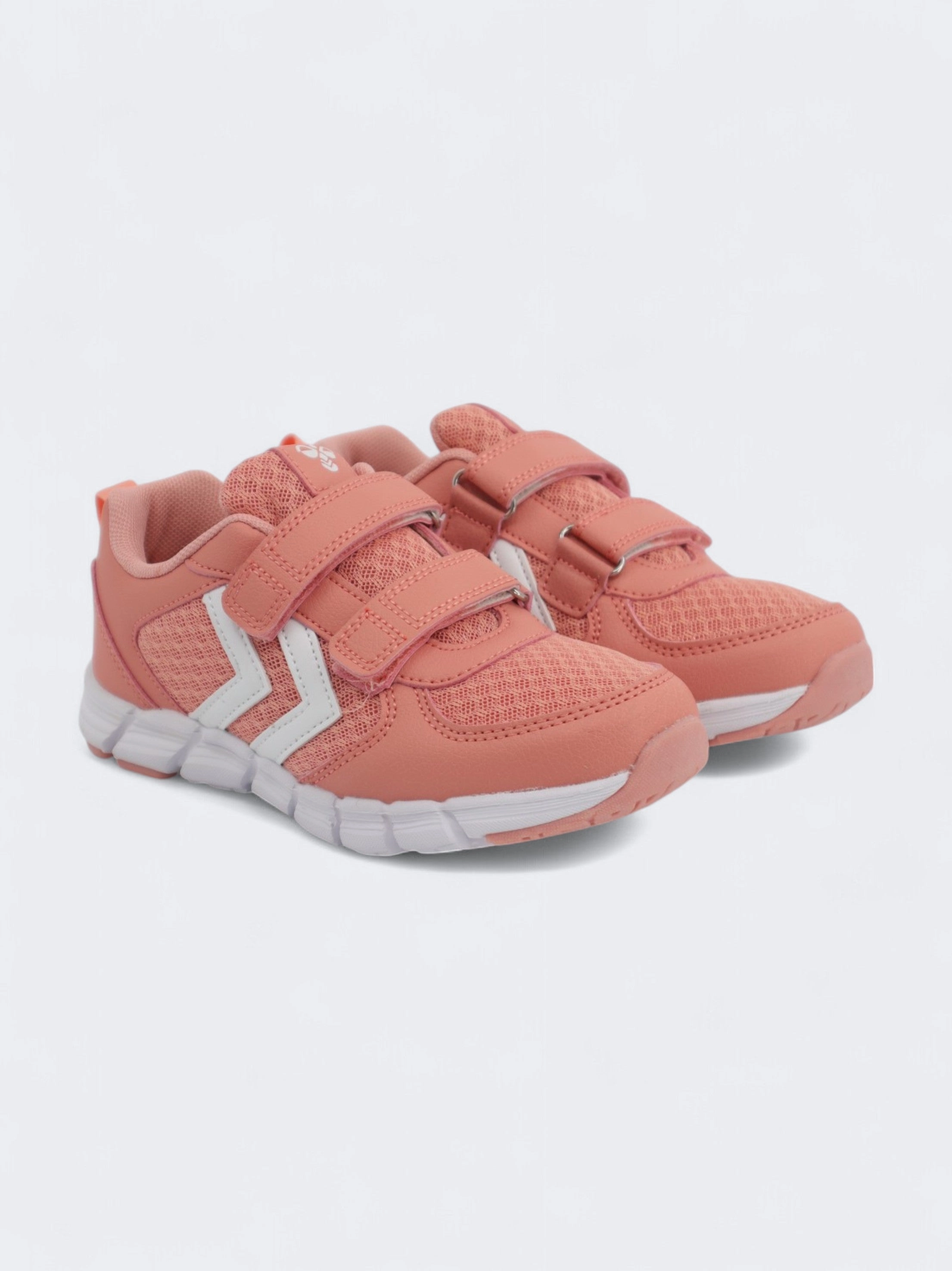Flat Sole Sneakers Kid's Girl's Brand Logo Patched Sneakers,Rose
