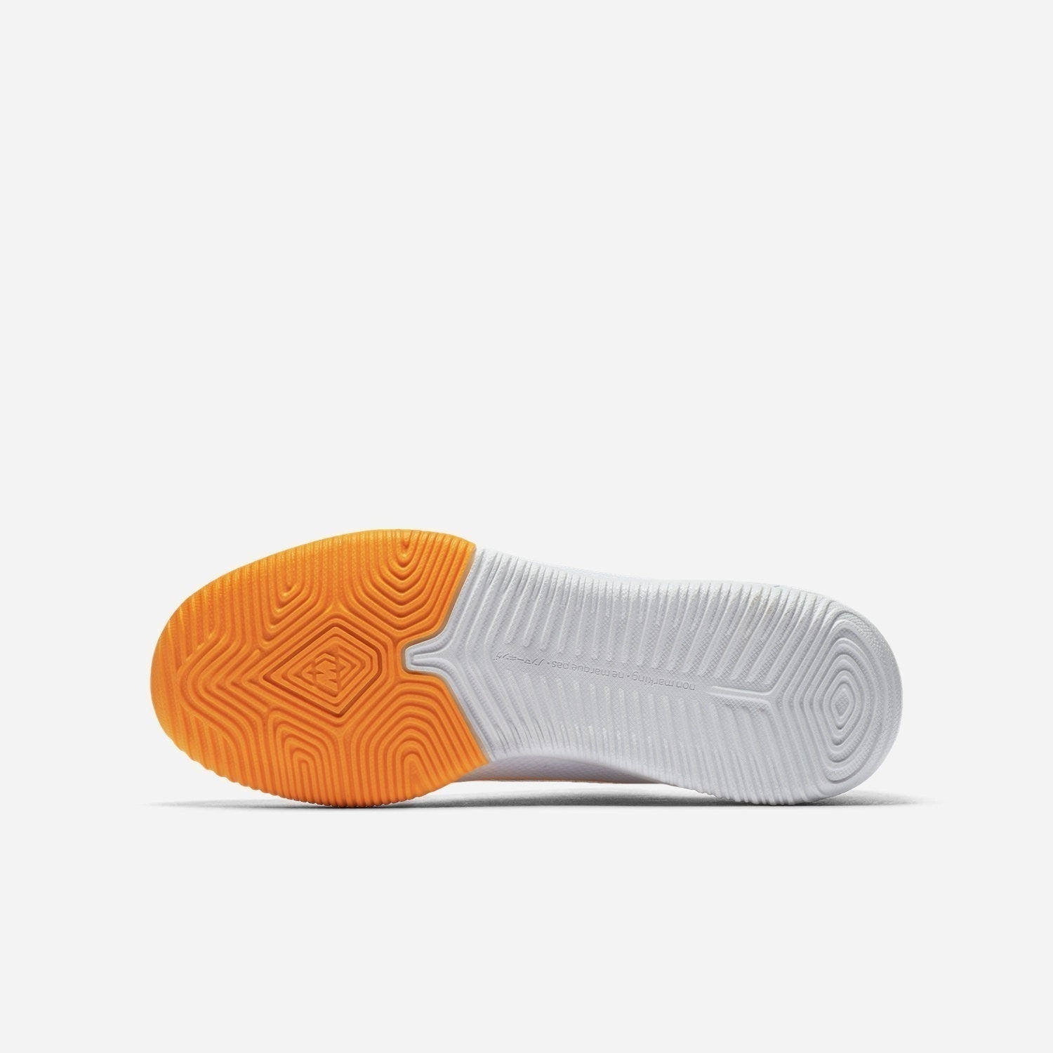 Kid's MercurialX Vapor XII Academy Indoor Soccer Shoes - White/Orange/Grey Outdoor Soccer Cleats