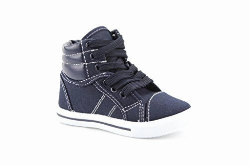 Sneakers From The 70's Kids 8081-I Toddlers Canvas High Top Lace Up Fashion Sneakers