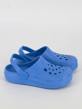 Kids Boy Plain Clogs Sandals,Blue Dakota Fleece Slippers