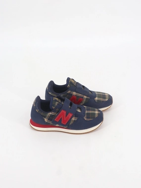 Kids Boy's Brand Logo Embroidered Sneakers,Navy Funky Sneakers
