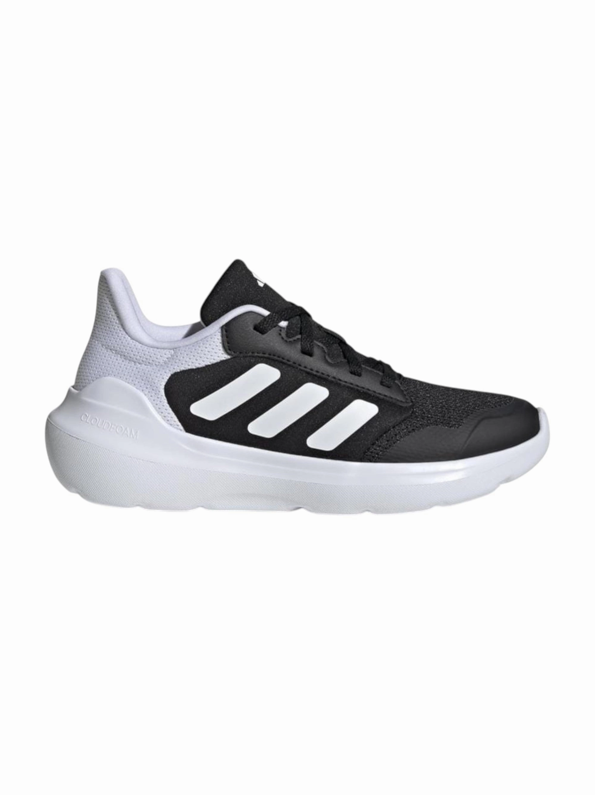 Casual Saddle Shoes Kids Boy's Brand Logo Patched Running Shoes,Black/White
