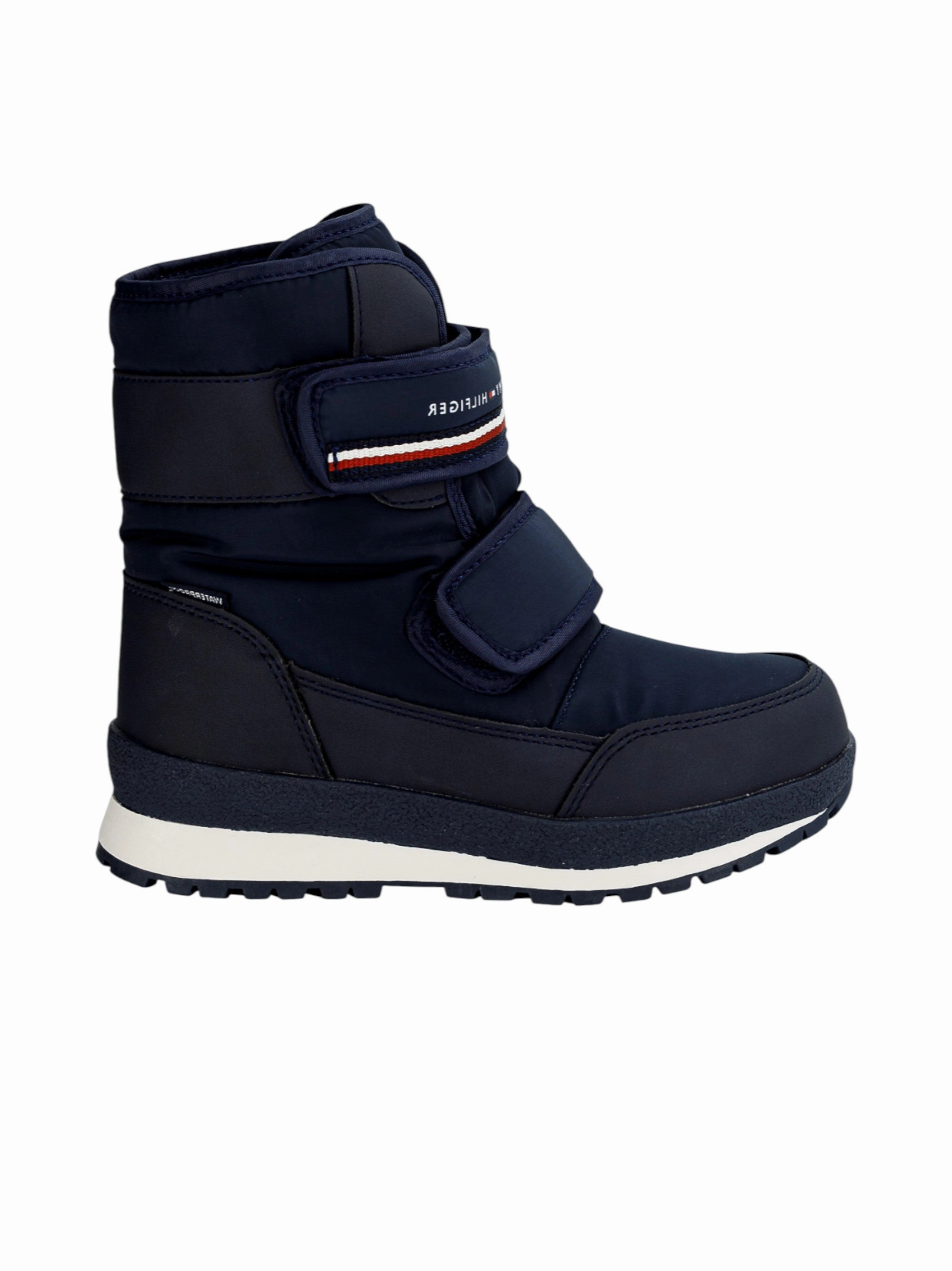 Kids Boy's Quilted Cold Weather Ankle Boots,Navy Chainsaw Boots