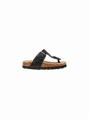 Brewster Casual Shoes Kids Girl Booneville Cork Sandal,Black