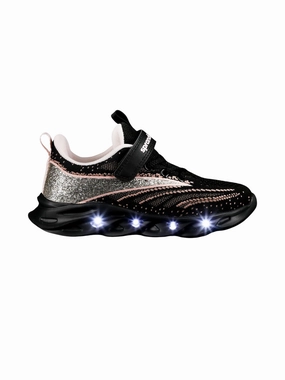 Boots At Academy Sports Kids Girl's Led Light Up Textured Boots,Black