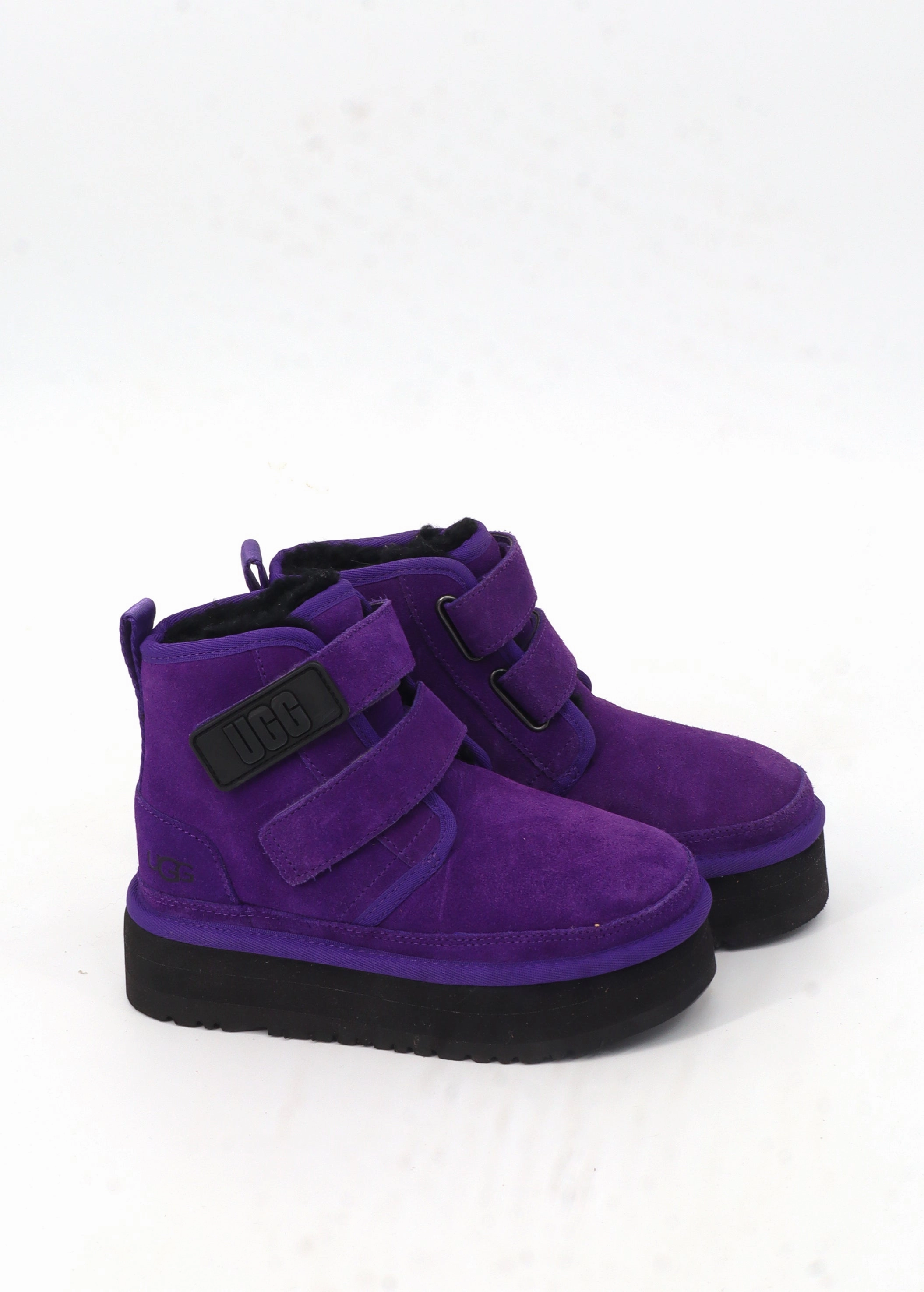 Kids Girl's Plain Ankle Boots,Purple Martens Motorcycle Boots