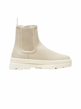 Kids Girl's Plain Ankle Boots,Soft Taup Fortnite Boots