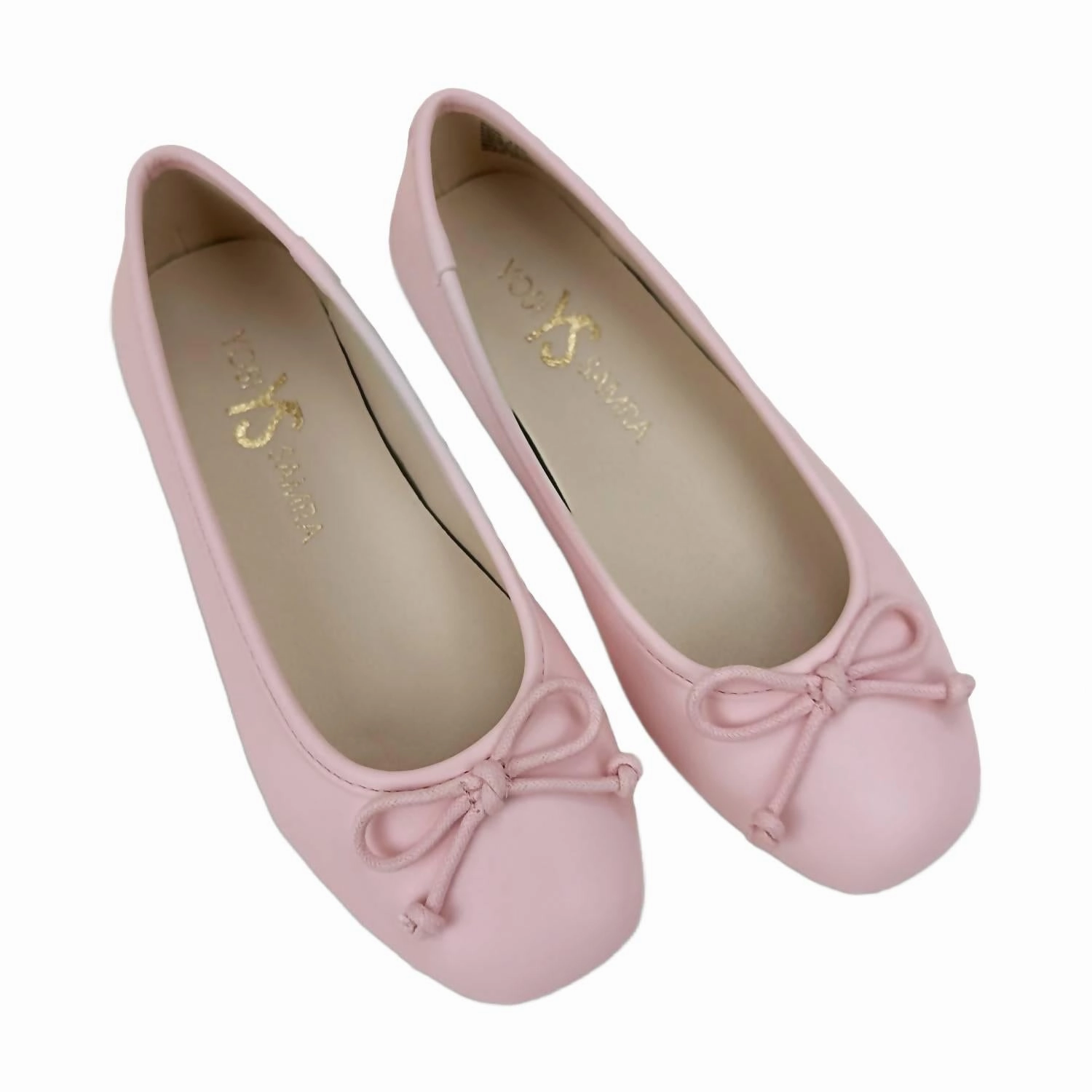 Kids Miss Sadie Ballet Flat Sandal In Light Pink Gravel Flat Pedal Shoes