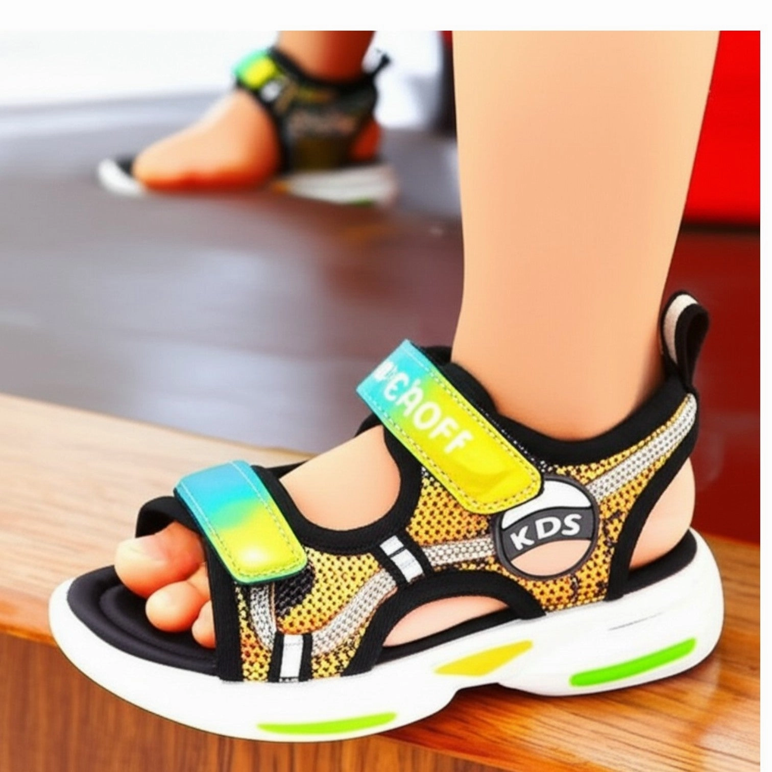 Kids patent sandal Race Day Shoes For Flat Feet