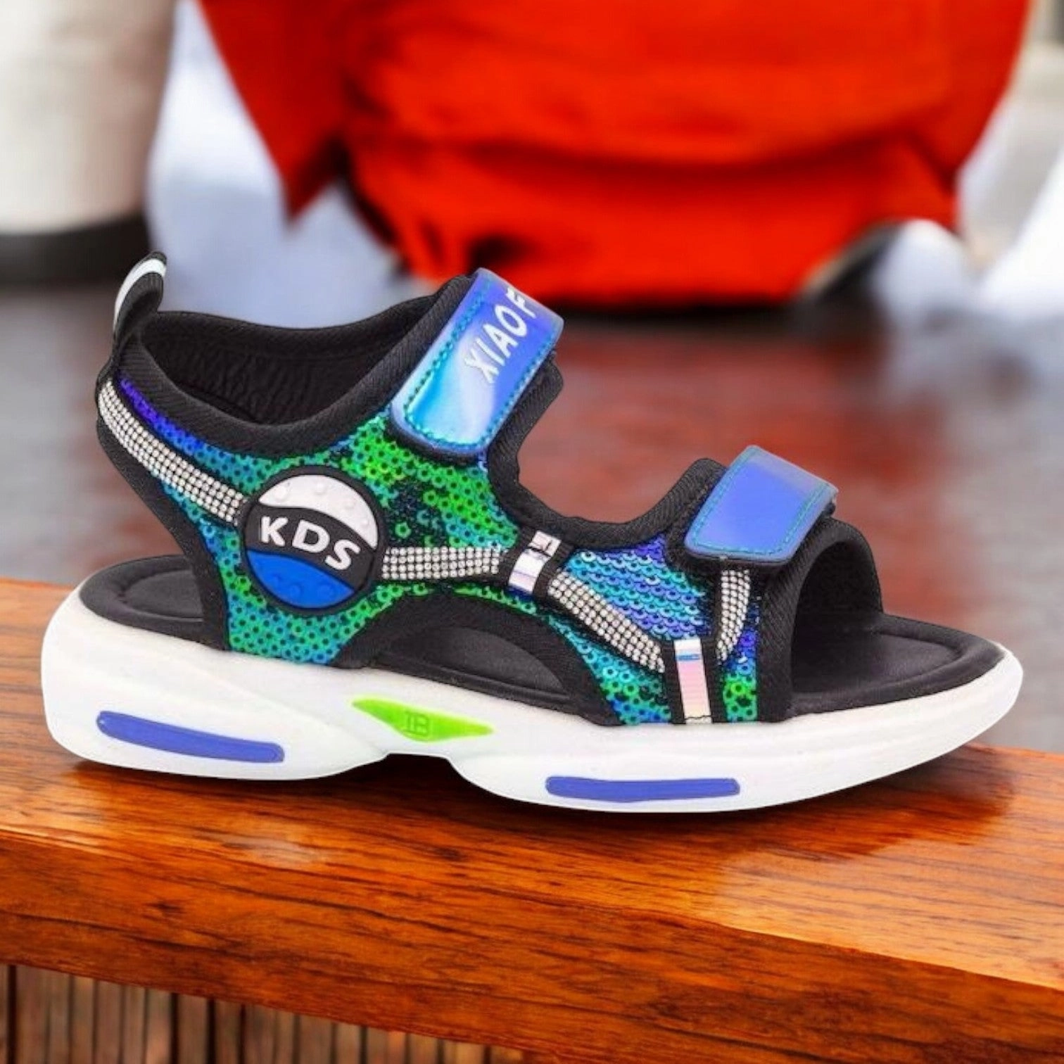 Kids patent sandal Chocolate Flat Shoes