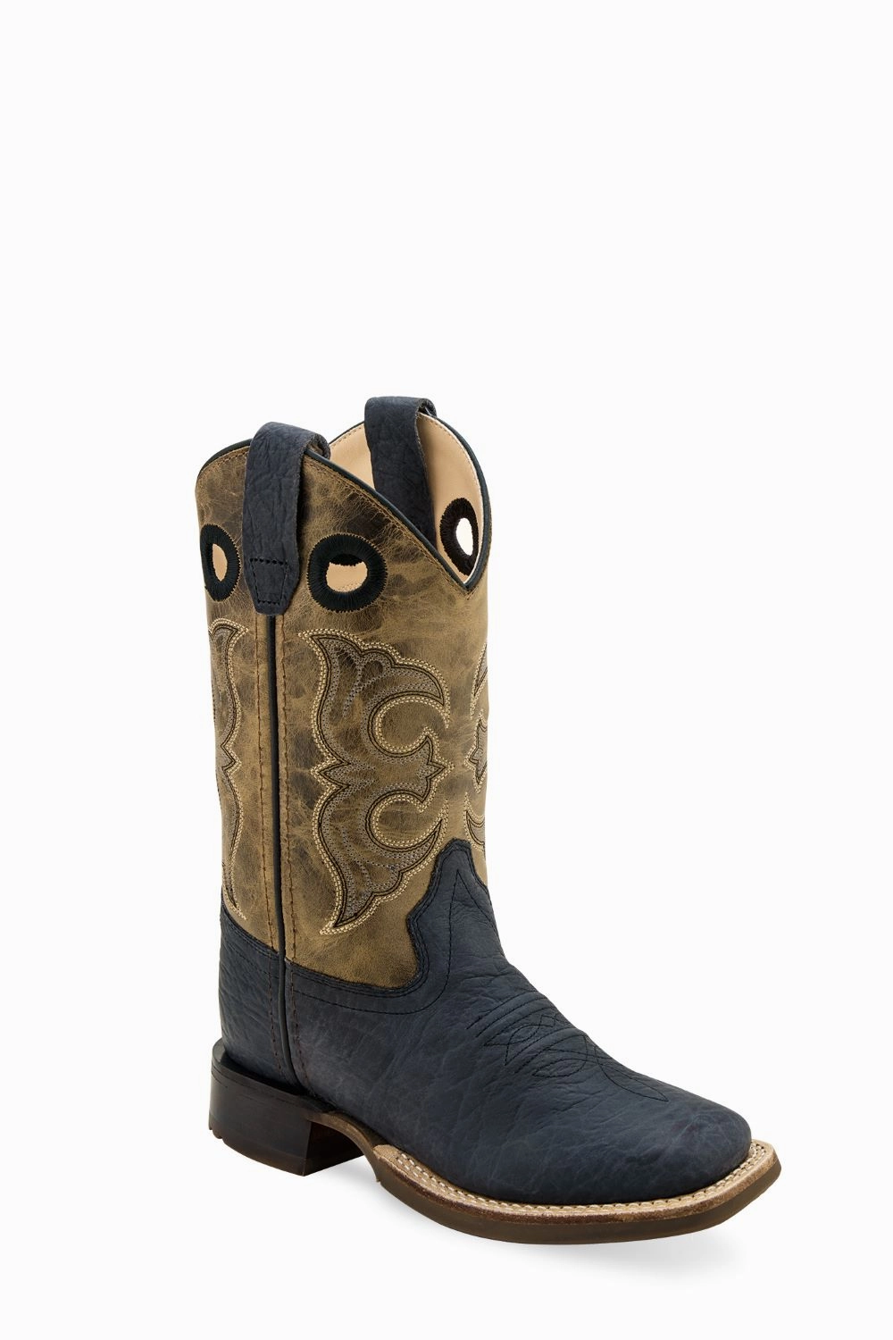 'Old West' Children's Western Square Toe - Black / Tan Old Navy Boots