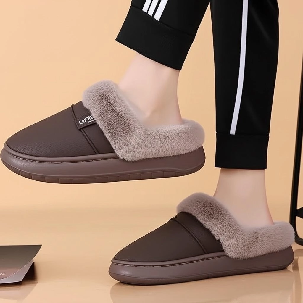 Latisa leather mule Waterproofing Canvas Shoes