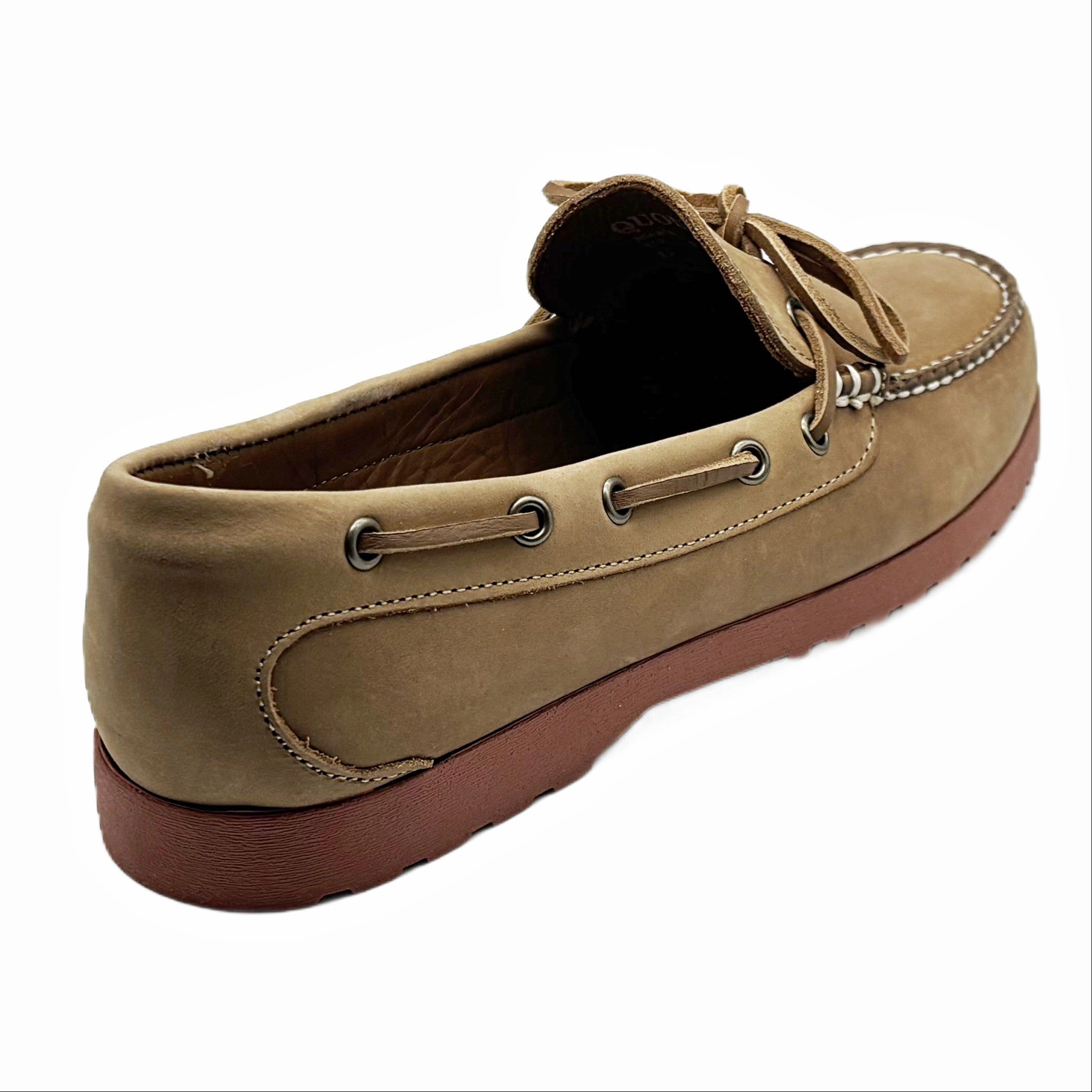 LE Men's Canoe Shoe: Balsam Leather Brick Christian Louboutin Espadrilles